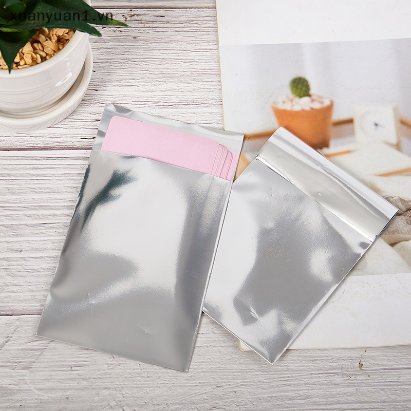 Túi Zip Màng Bạc Đựng Thẻ Chống Thấm Nước Có Thể Đóng Lại Tiện Dụng
