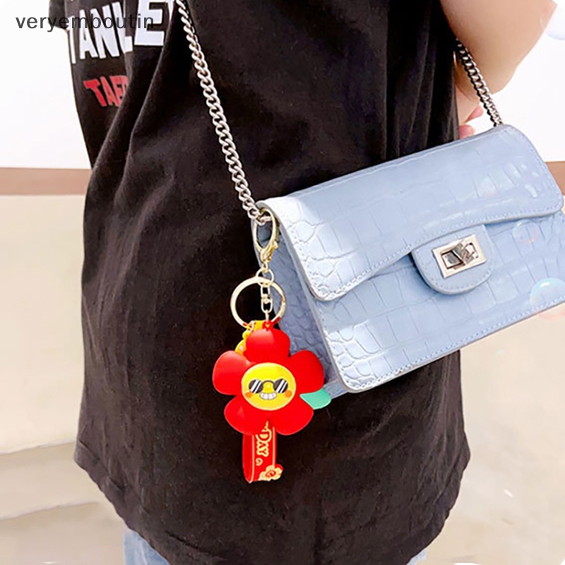 Móc Khóa Nhỏ Hình Hoa Hoạt Hình Dễ Thương Dành Cho Cặp Đôi