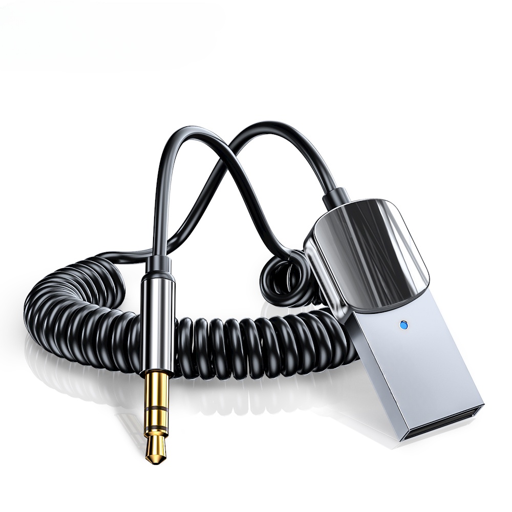 Thiết Bị Nhận Tín Hiệu Âm Thanh Bluetooth Không Dây Từ USB Sang Giắc Cắm 3.5mm Dành Cho Loa Ô Tô