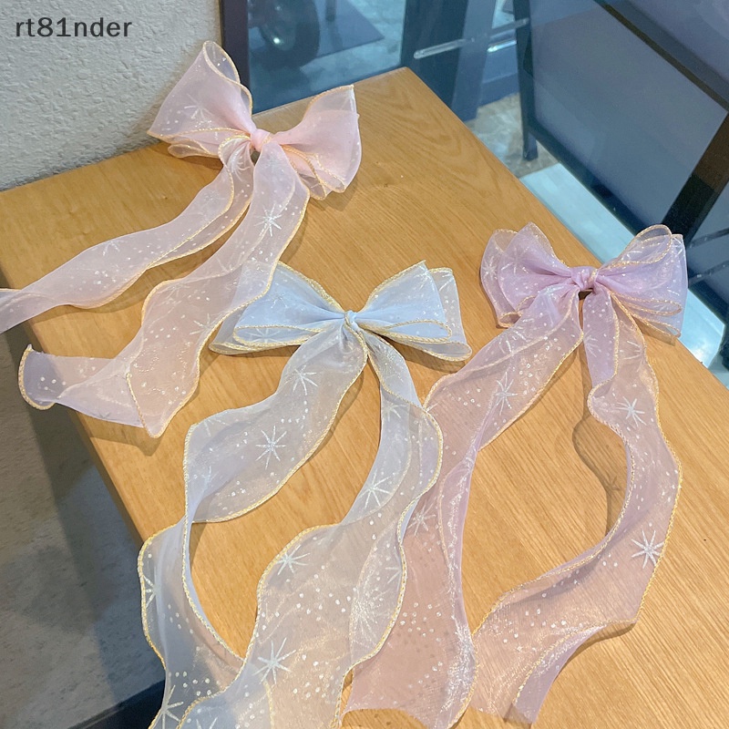 Rt Kẹp Tóc Nơ Tua Rua Thời Trang Mùa Hè Cho Bé Gái