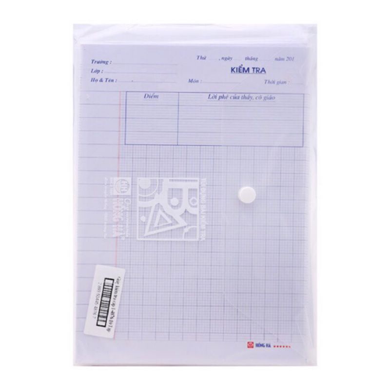 Giấy kiểm tra Hồng Hà- Tập giấy kiểm tra cấp 1, cấp 2 gồm 50 tờ đôi