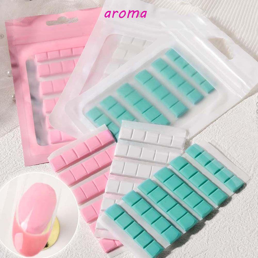 AROMA Bộ Móng Tay Giả Có Keo Dán Trưng Bày Tiện Lợi Dành Cho Nữ
