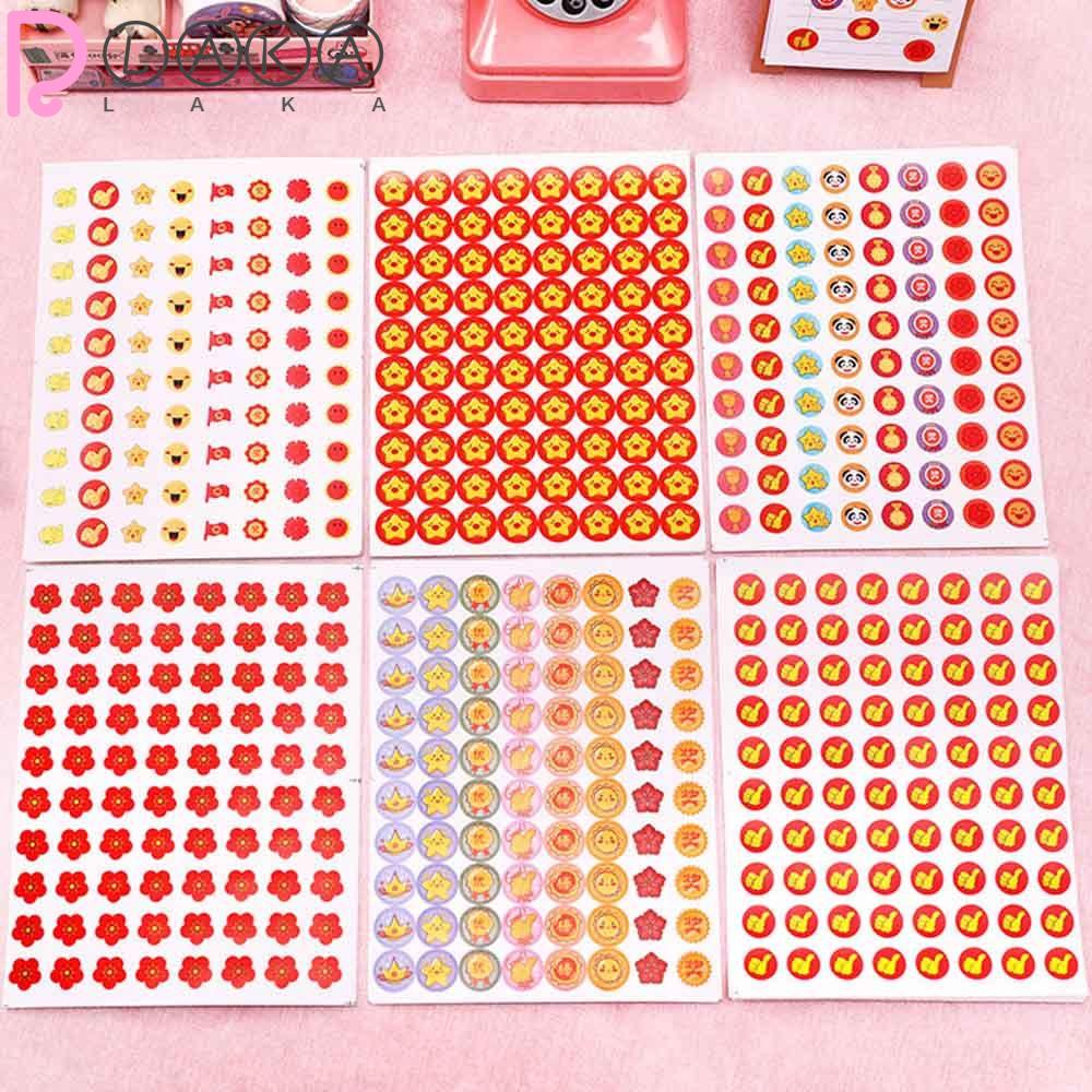 LAKAMIER Miếng Dán Khen Thưởng Hình Hoa DIY Đa Ứng Dụng Cho Nhà Ở /