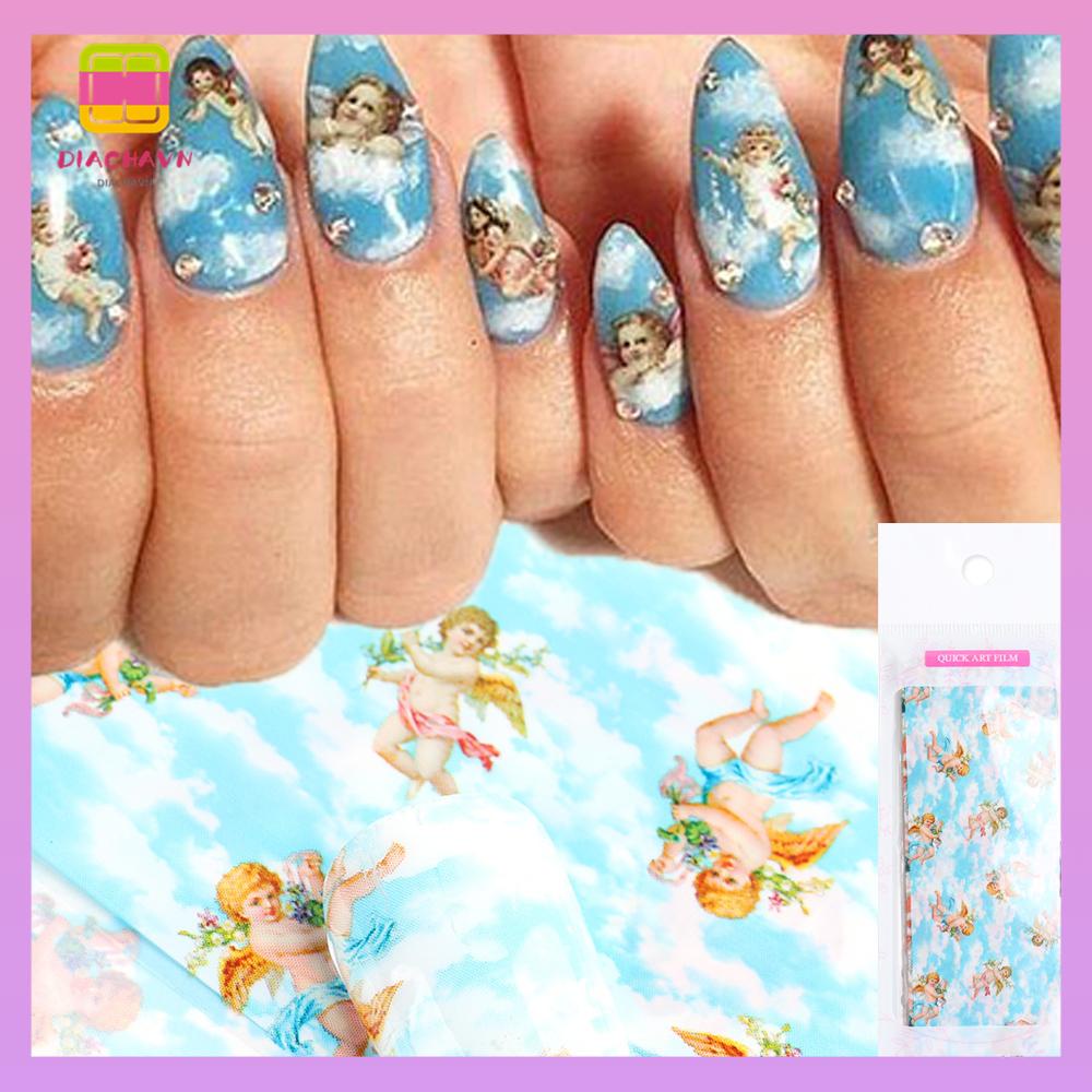 DIACHAVN Bộ 10 Hình Dán Trang Trí Móng Tay