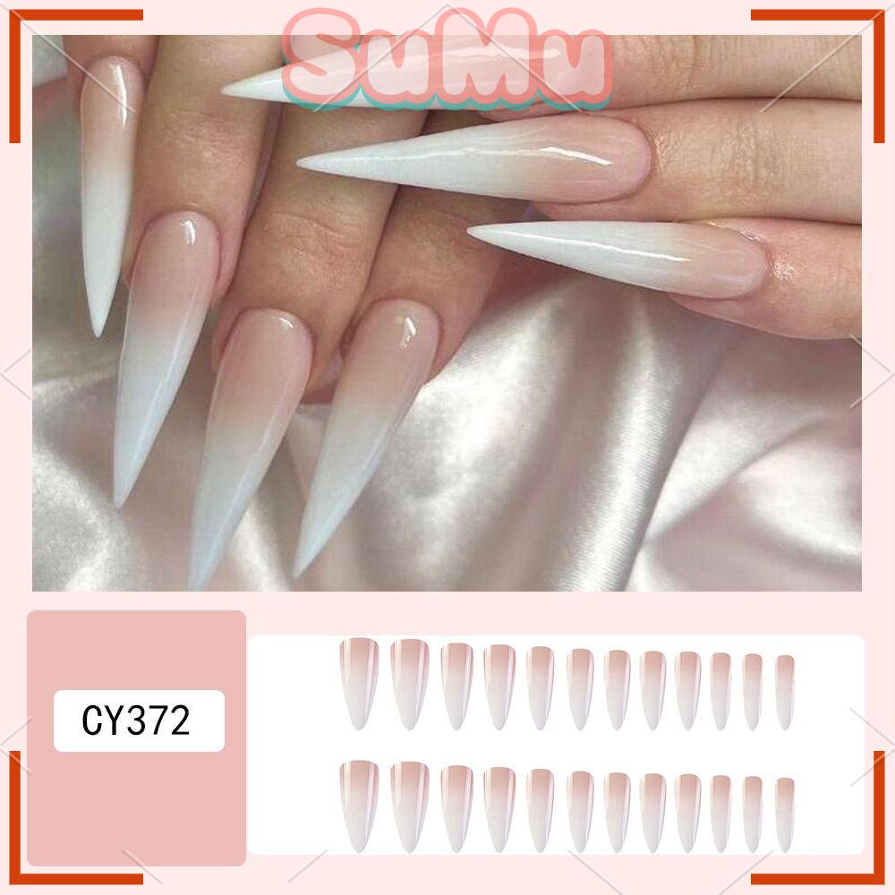 SUMU Móng Tay Giả Hình Giọt Nước Có Độ Che Phủ Cao Kháng Nước Cho Nữ