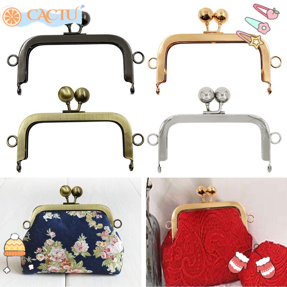 CACTU Khung Kẹp Cứng Họa Tiết Vintage Chuyên Dụng Cho Túi Xách