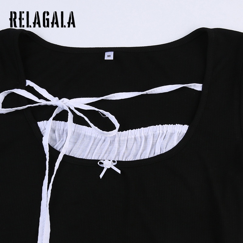 Áo Thun Ngắn Tay Cổ Tròn Màu Trơn Họa Tiết Hoa Thời Trang 2023 Cho Nữ