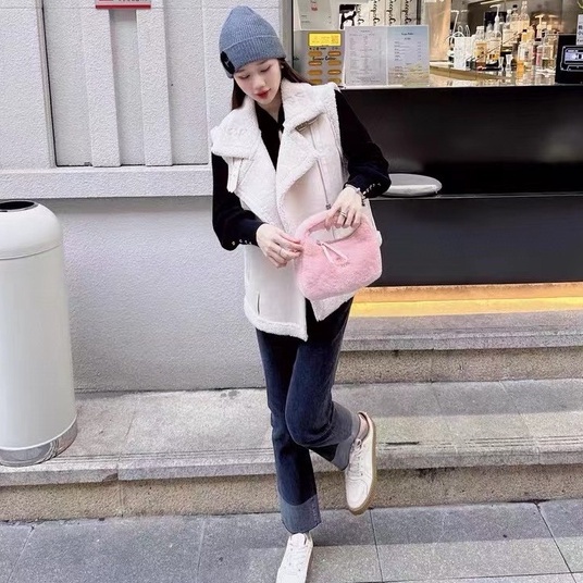 Macaron Túi Xách Lông Nhung Có Hộp mm Đa Năng Thời Trang Mới Cho Nữ777777