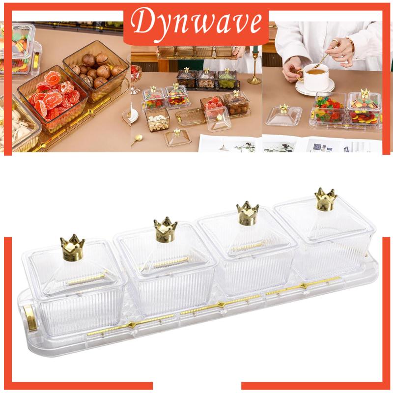 Đĩa Đựng Trái Cây / Snack Chia Ngăn Tiện Lợi