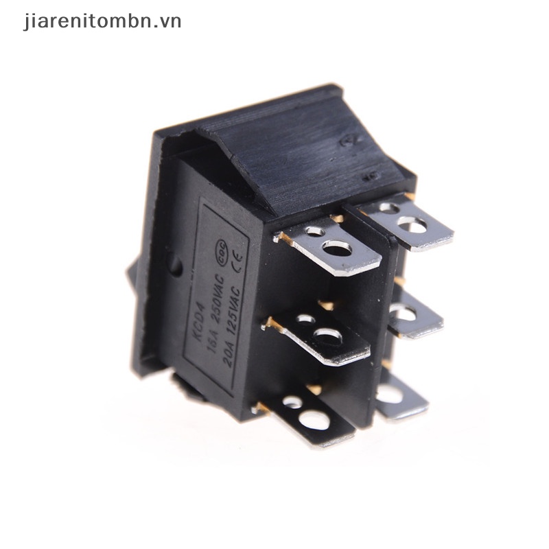 1 Công Tắc ON / OFF 6 PIN 16A / 250VAC 20A / 125VAC Màu Đen KCD4