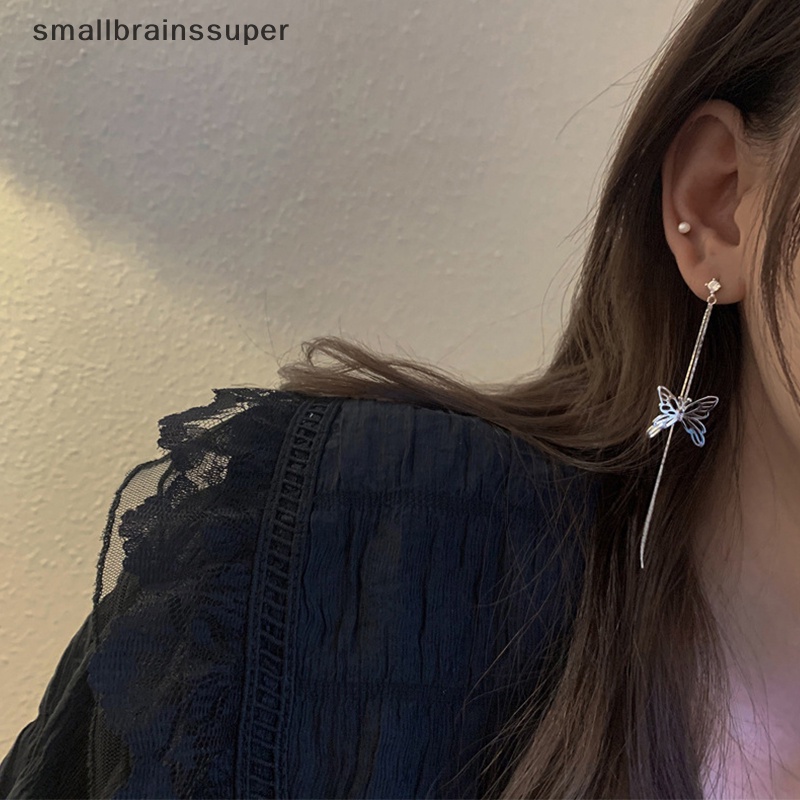 Bông Tai Dáng Dài Hình Bướm Thời Trang Dành Cho Nữ SBS