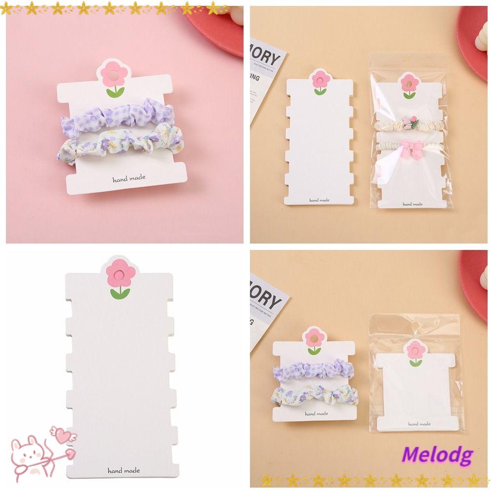 MELODG Set 100 Tấm Giấy Gói Kẹp Tóc DIY Sáng Tạo Tiện Lợi