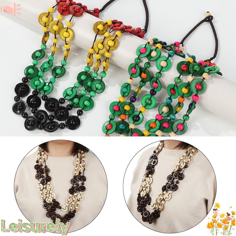 LEILY Vòng cổ Dáng Dài Phong Cách Bohemian Cổ Điển