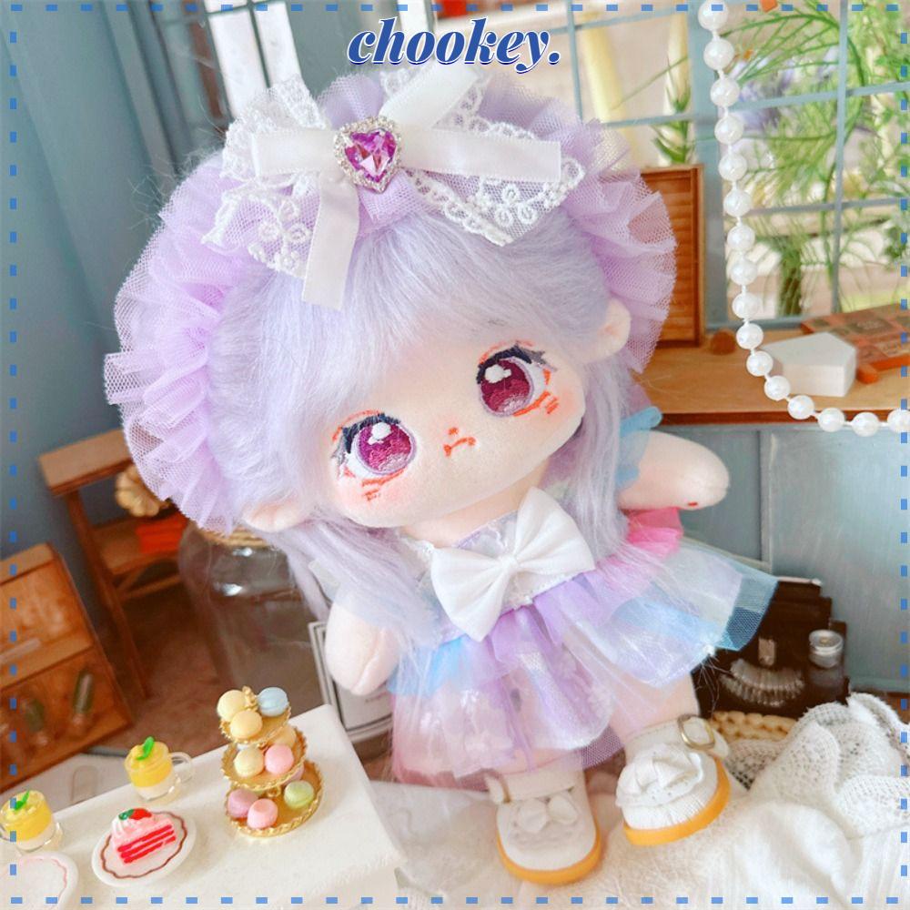 CHOOKEY Băng Đô Cài Tóc Đính Búp Bê Nhồi Bông Dễ Thương