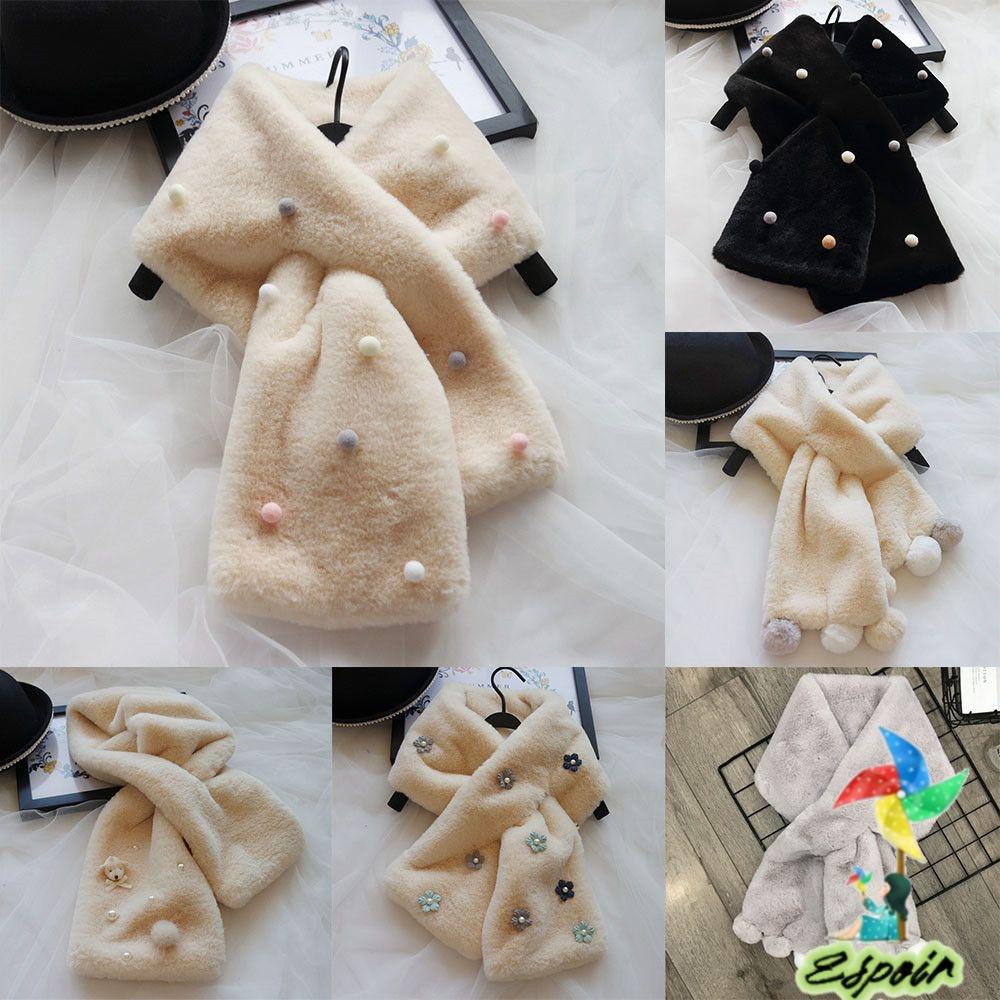 ESPO Khăn Choàng Lông Thỏ Nhân Tạo Giữ Ấm Phong Cách Nhật Bản Dễ Thương