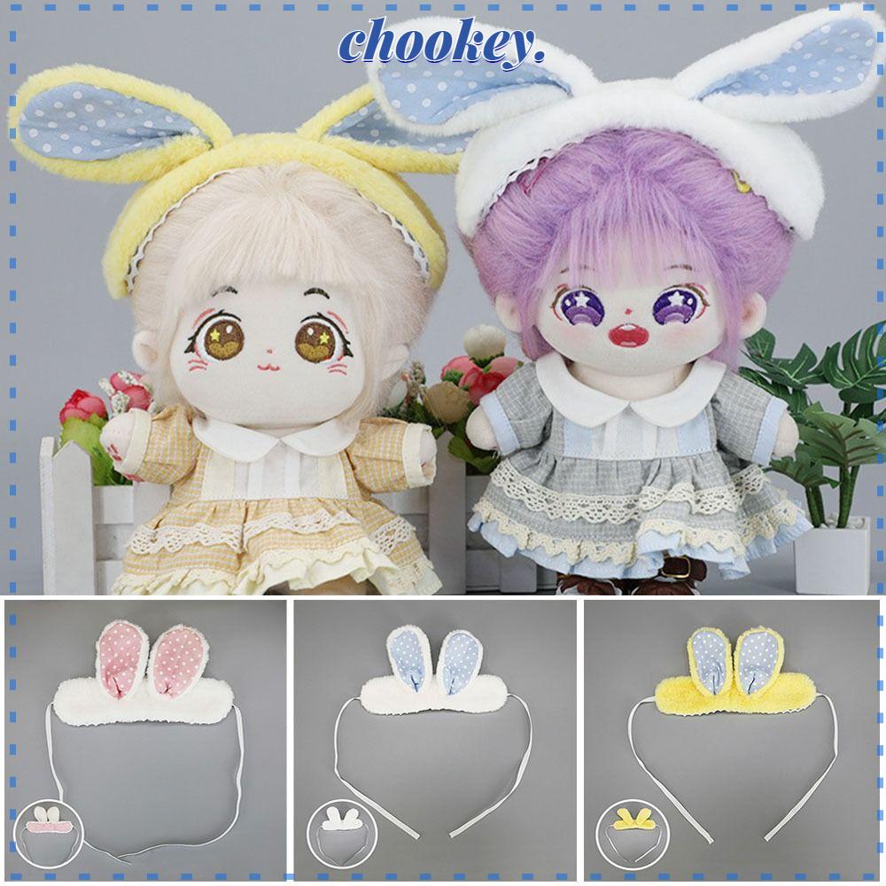 CHOOKEY Băng Đô Cài Tóc Hình Thỏ / Gấu Dễ Thương Chất Lượng Cao Cho Búp Bê 14inch