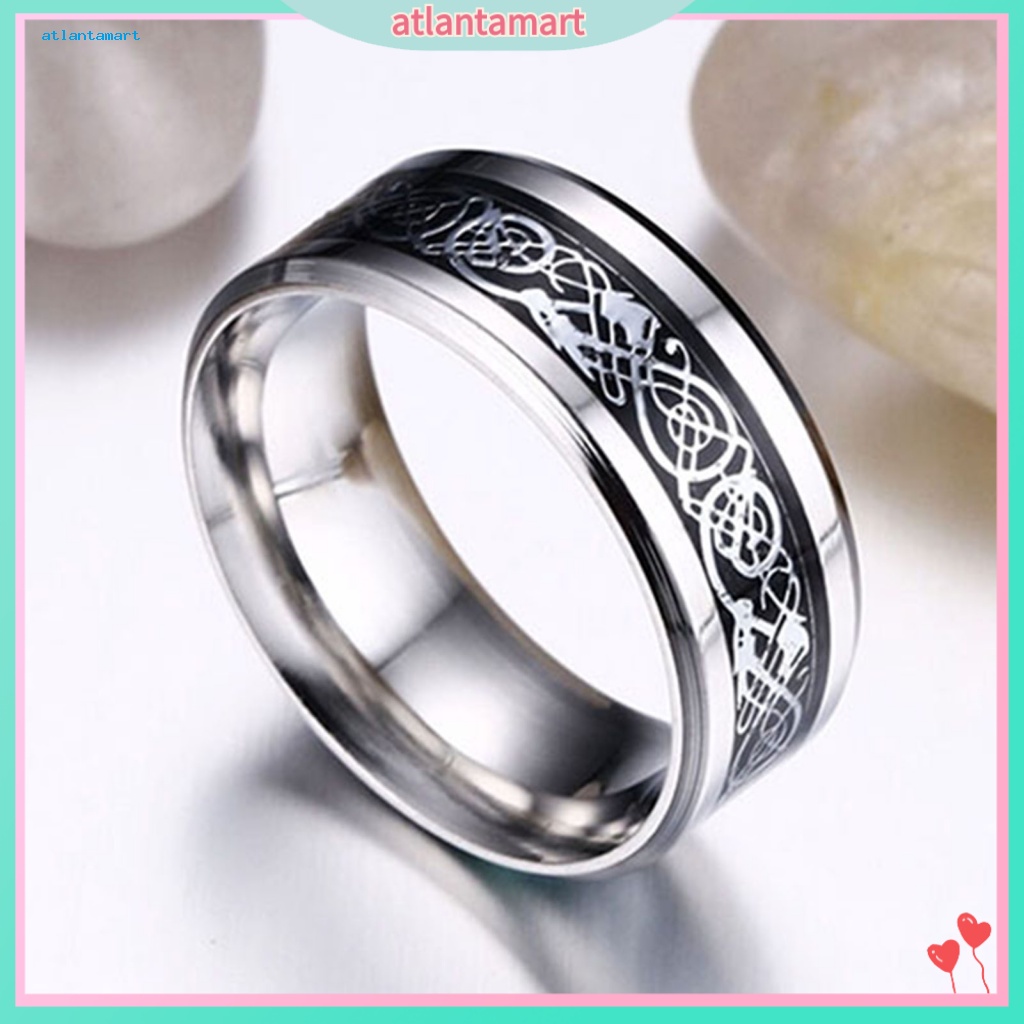 Túi Đựng Đồ Dùng Cao Cấp Tiện Dụng| Nhẫn Cưới Unisex Thép Titan Không Phai Họa Tiết Rồng