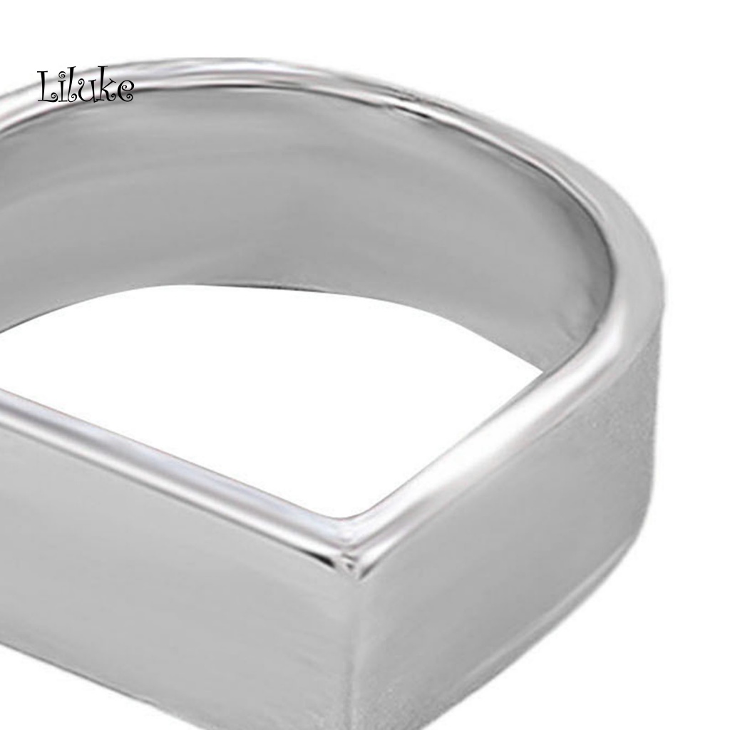 Nhẫn Hợp Kim Màu Trơn Kiểu Dáng Đơn Giản Thời Trang Cho Nữ