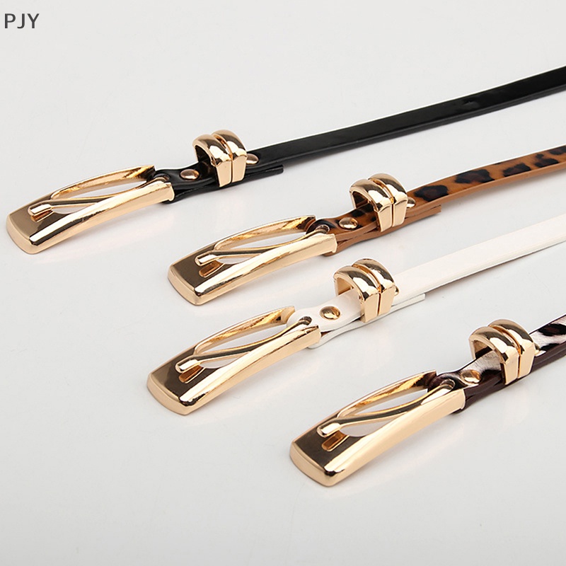 Thắt Lưng Giả Da Bản Nhỏ Dễ Điều Chỉnh Thời Trang Cho Nữ PJ