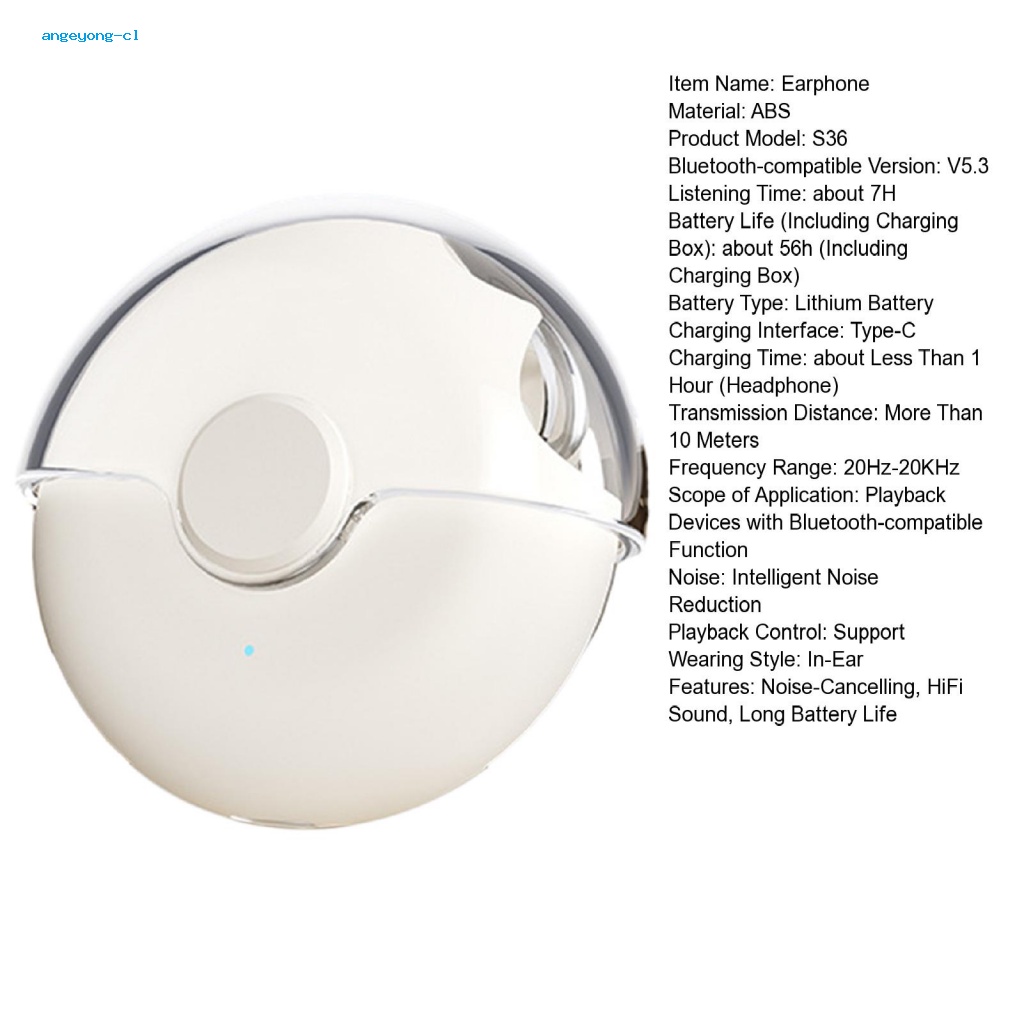 Tai Nghe Nhét Tai Không Dây angeyong Pin Dài Chống Mồ Hôi Chất Lượng Cao