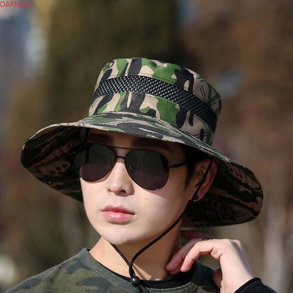 DARNELL Mũ Tai Bèo Cotton Thoáng Khí Chống Nắng Thời Trang Mùa Hè Cho Nam