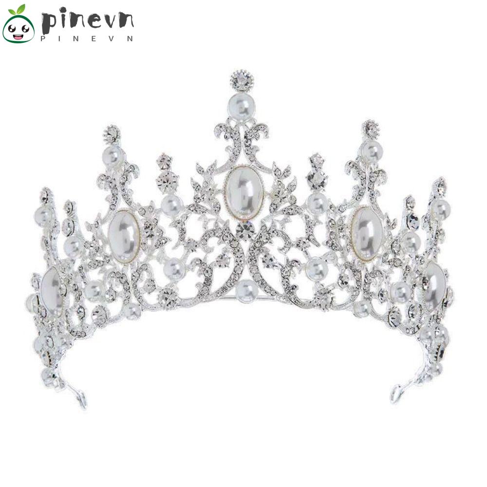 PINEVN Cài Tóc Hình Vương Miện Đính Đá Sang Trọng Cho Nữ