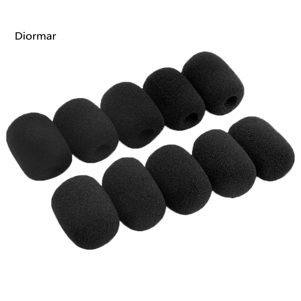 Set 10 Miếng Xốp Mềm Chắn Gió Bọc Đầu Micro