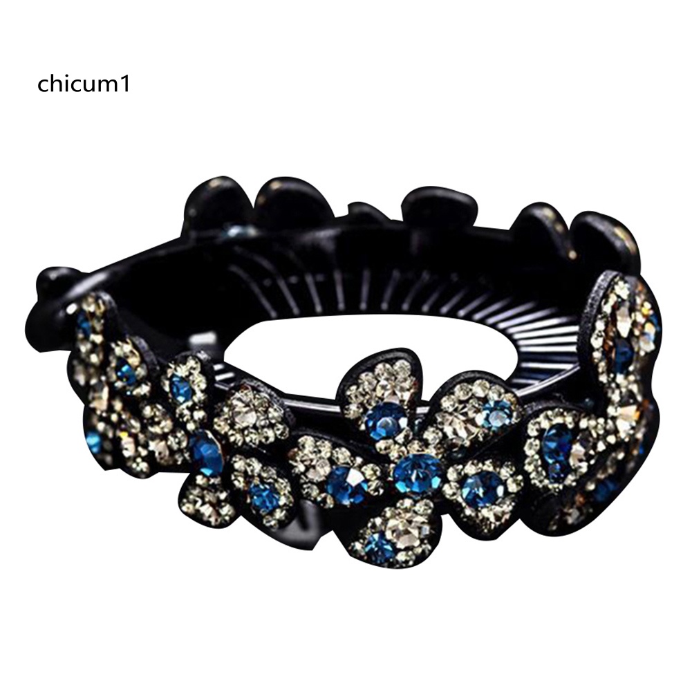 Kẹp Tóc Dạng Xoắn Đính Đá Thời Trang Cho Nữ