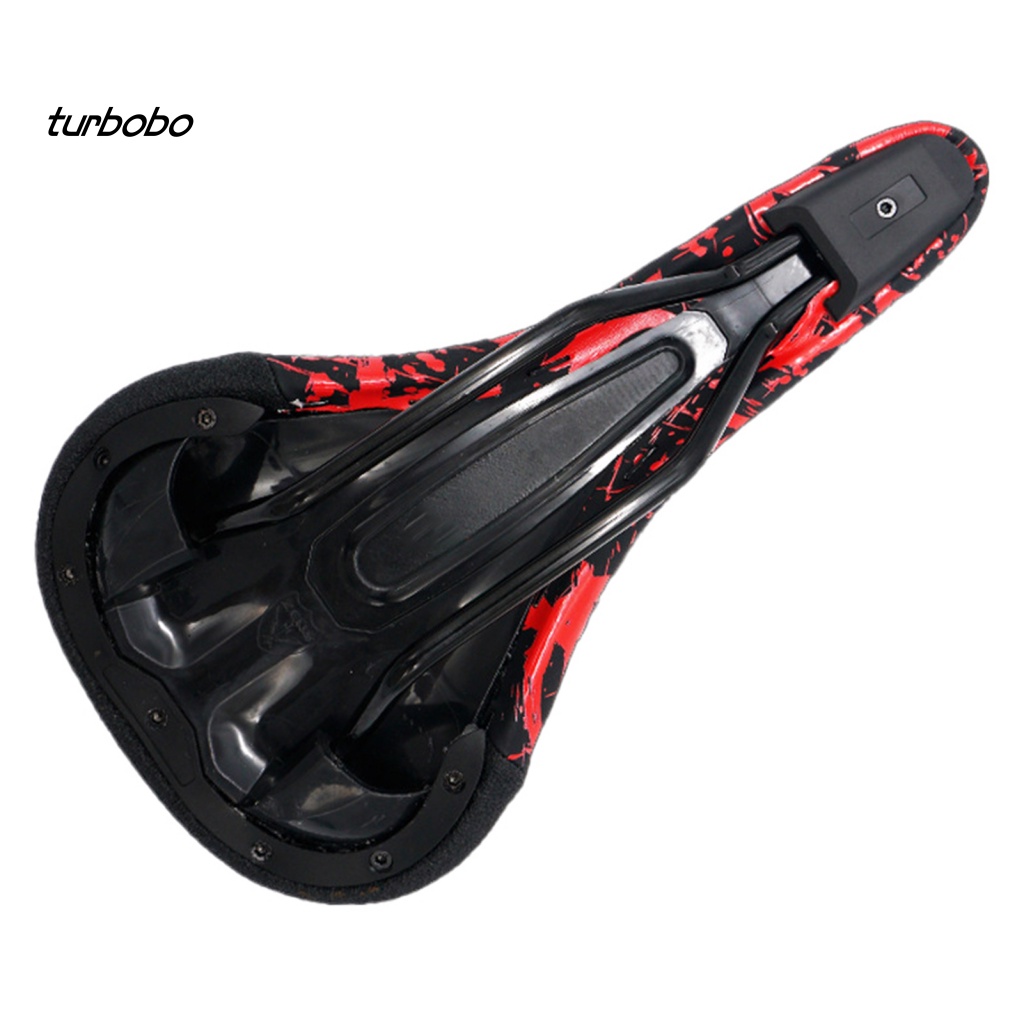 Yên Xe Đạp Giả Da In Họa Tiết Graffiti Thoáng Khí Thấm Hút Tốt Tiện Dụng Cho MTB