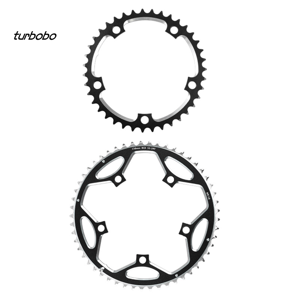 Set 2 Bánh Răng Dây Xích Đôi 39T / 53T Bằng Hợp Kim Nhôm Cố Định Cho Xe Đạp Gấp