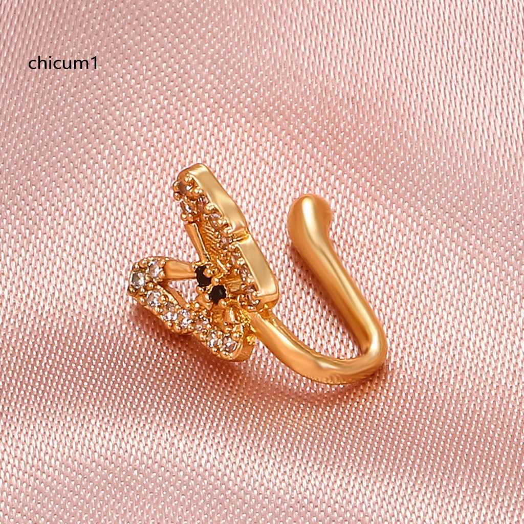 1 Khuyên Mũi Đính Đá Không Cần Xỏ Lỗ Thời Trang Cá Tính