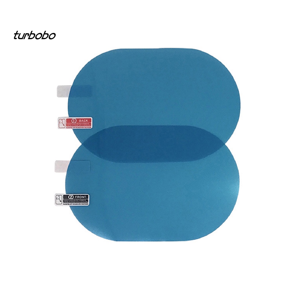 1 Cặp Phim Dán Gương Chiếu Hậu Hình Oval Chống Nước Chống Sương Mù Cho Xe Hơi Xe Máy