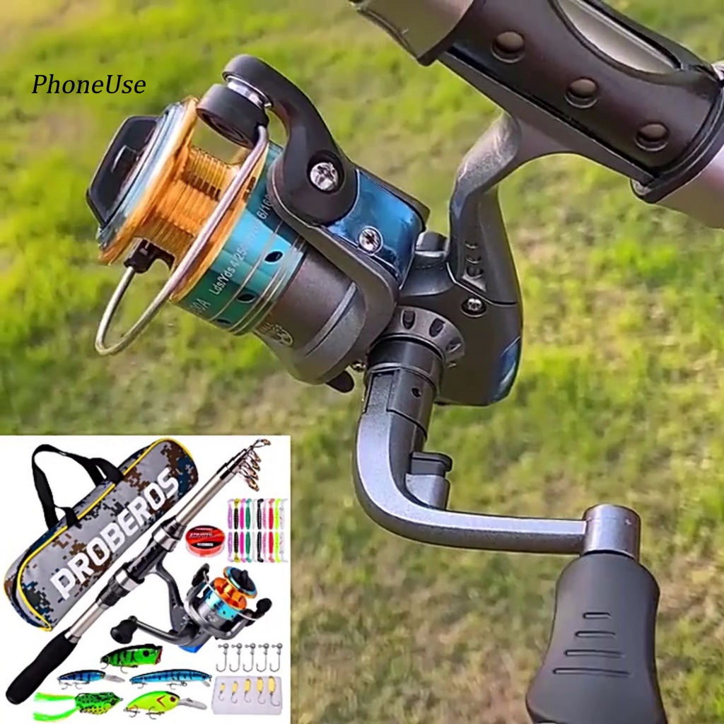 Bộ Cần Câu Cá Bằng PU Sợi Carbon Đa Năng Kèm Túi Đựng Tiện Dụng