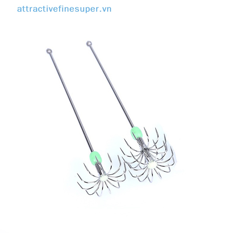 Afs Móc Treo Dù Câu Cá Hai Lớp Hình Mực Bằng Thép Không Gỉ