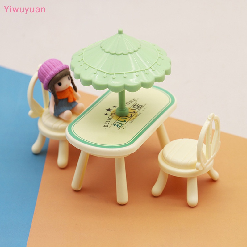 < Yiwuyuan > Dù Che Nắng Mini Trang Trí Nội Thất Ngoài Trời Cho Nhà Búp Bê