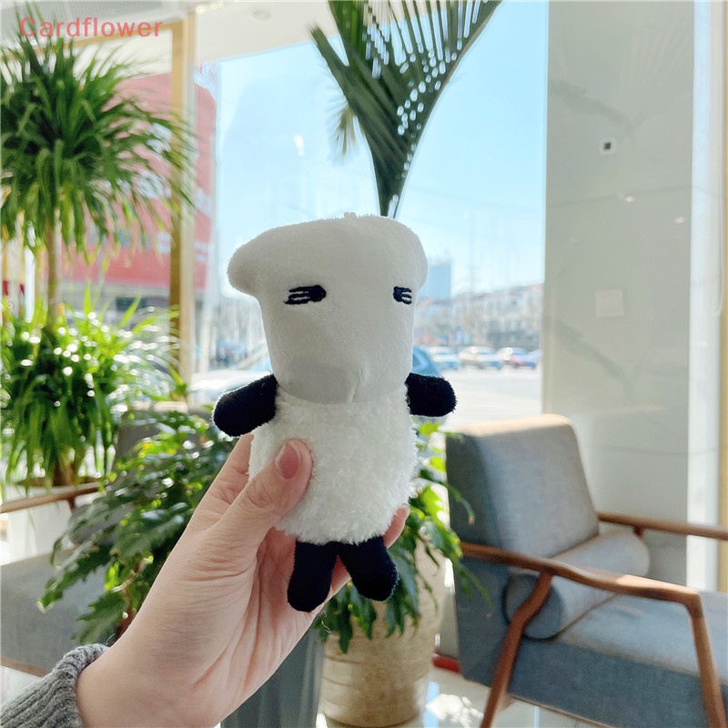 &lt; Cardflower &gt; Móc Khóa Hình Cừu Nhồi Bông Trắng Sáng Tạo Thời Trang Dễ Thương Dành Cho Học Sinh Mới