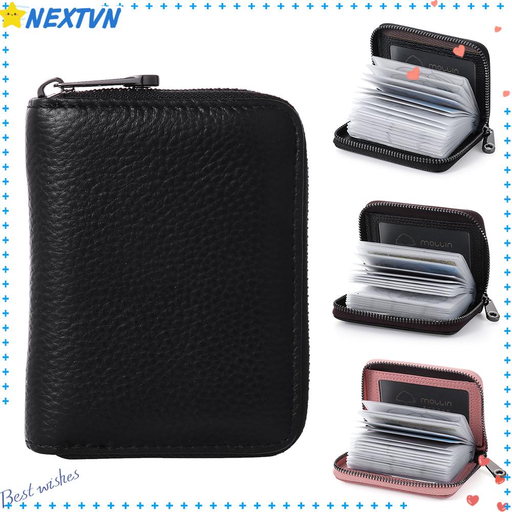 NEXTVN Ví Đựng Thẻ Tín Dụng Có Khóa Kéo RFID An Toàn