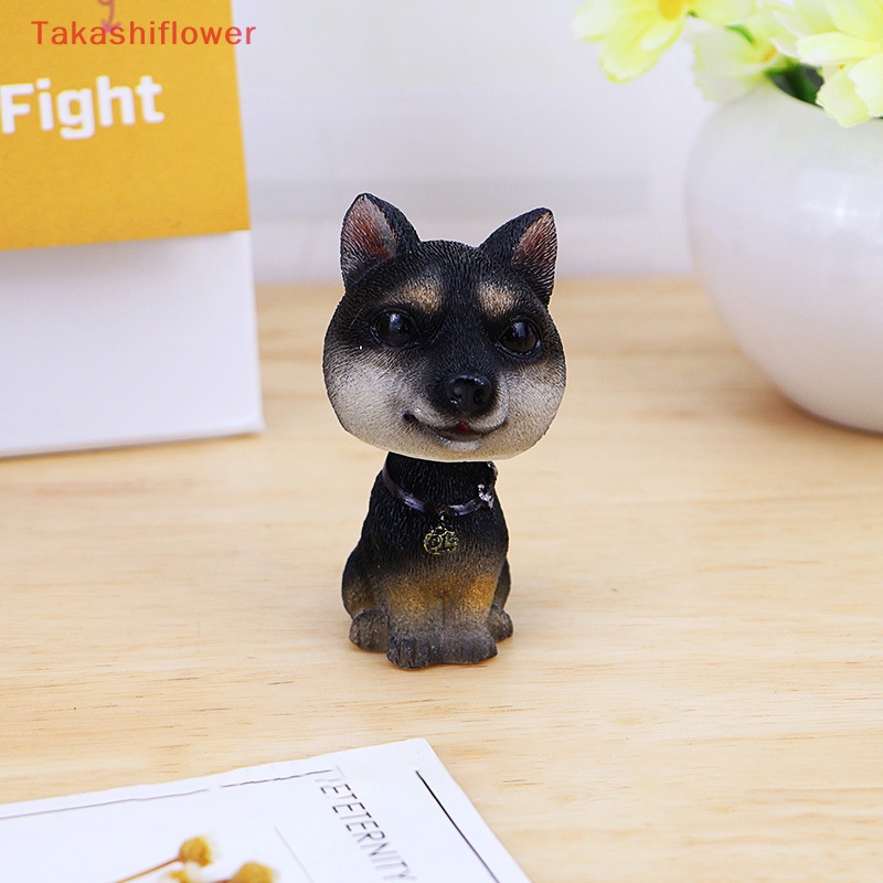 [TakashiflowerV] Đồ Chơi Búp Bê Lắc Đầu Hình Chú Chó Dễ Thương Vui Nhộn Trang Trí Nội Thất Xe Hơi / Nhà Cửa