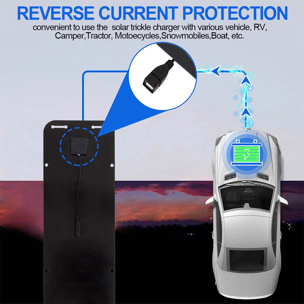 30W Solar Panel Kit Trickle Battery Charger 12V For Car Van Caravan Boat UK