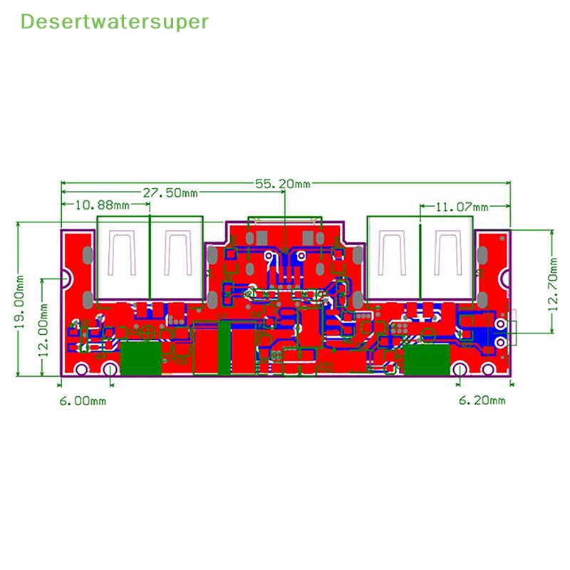 Bo Mạch Chủ 5V 2.4A Micro Type-C USB 18650 Đèn LED