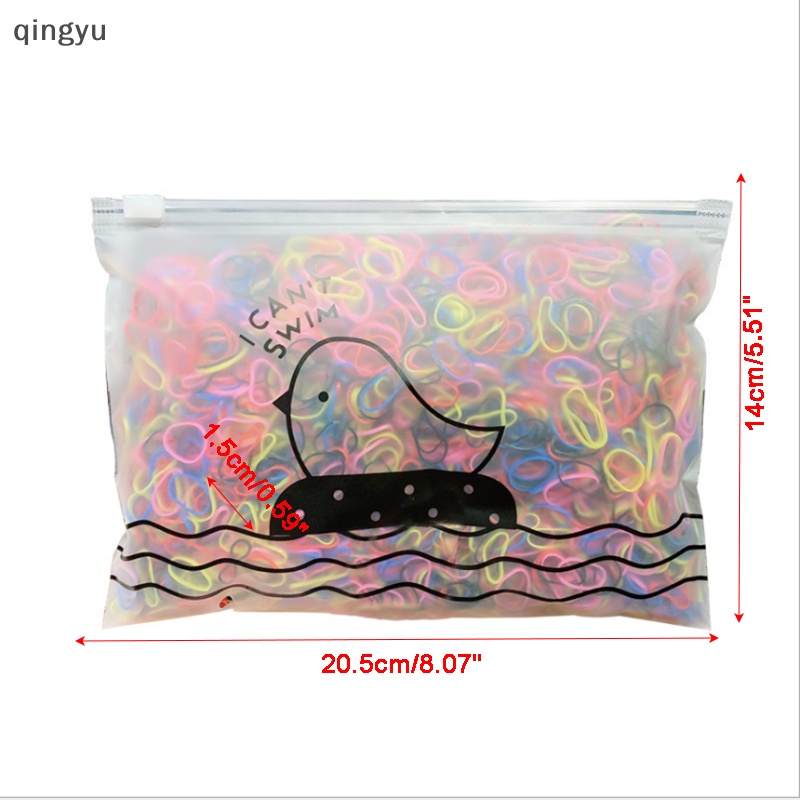 (MớI) Dây BuộC TóC Co DãN NhiềU MàU SắC - Bộ 1000