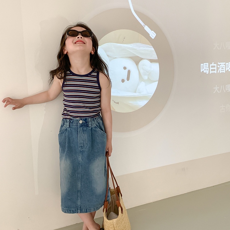 Áo Sát Nách Kẻ Sọc Đa Năng Phong Cách Hàn Quốc 2023