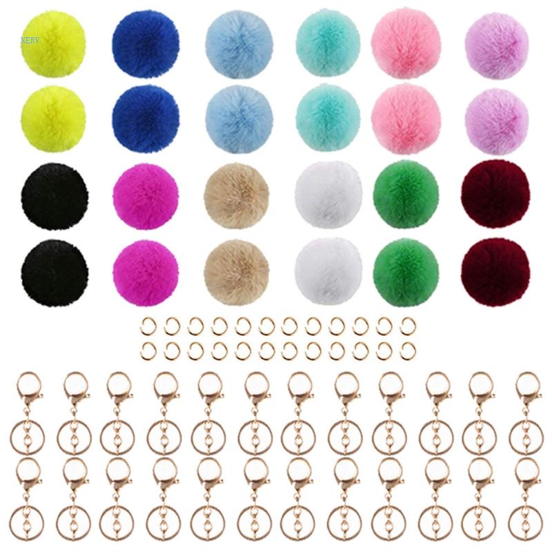 Móc Khóa Xe Hơi / Trang Sức Lông Xù Thời Trang Dành Cho Nữ