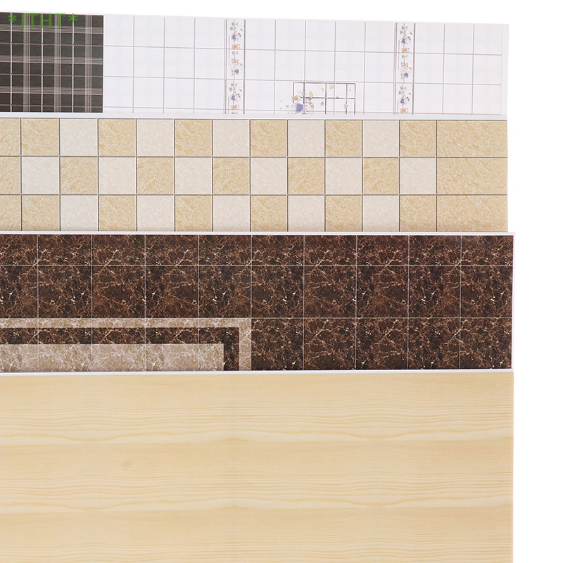 Bộ 2 Miếng Dán Sàn Nhà Hình Viên Gạch Dùng Trang Trí Nhà Búp Bê / Phòng Khách / Phòng Tắm DIY Mới