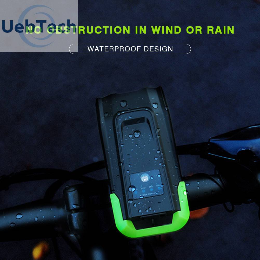 Đèn Pin Cảm Ứng Gắn Tay Lái Xe Đạp 120dB 4000mAh