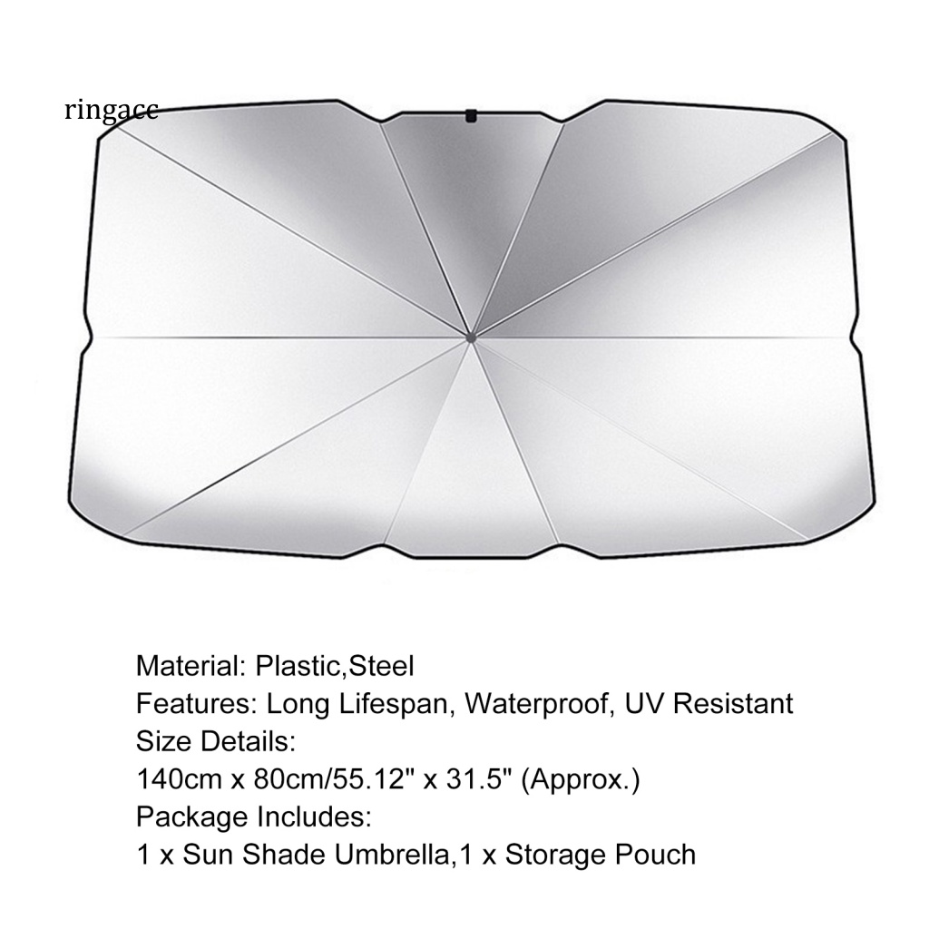 Dù Che Nắng RGA Bằng Nhựa Chống Tia UV Có Thể Gập Lại Tiện Dụng