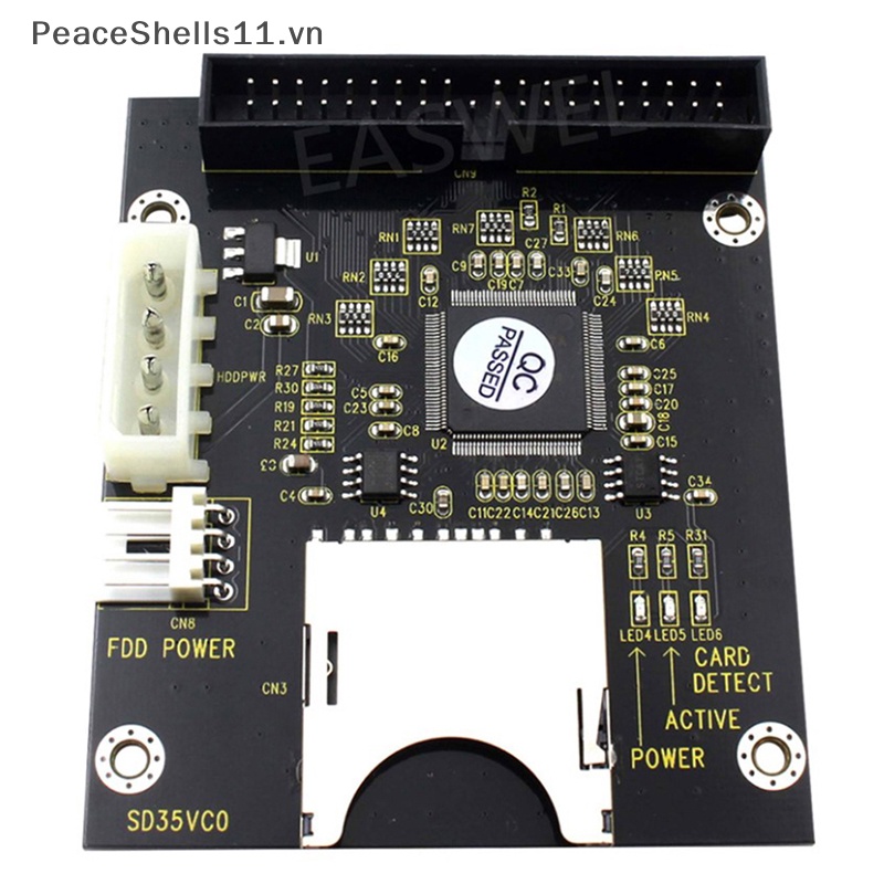 Bảng Mạch Chuyển Đổi Thẻ Nhớ SD 5V Sang IDE3.5 40 Pin 128GB 1309 Chip ATA IDE