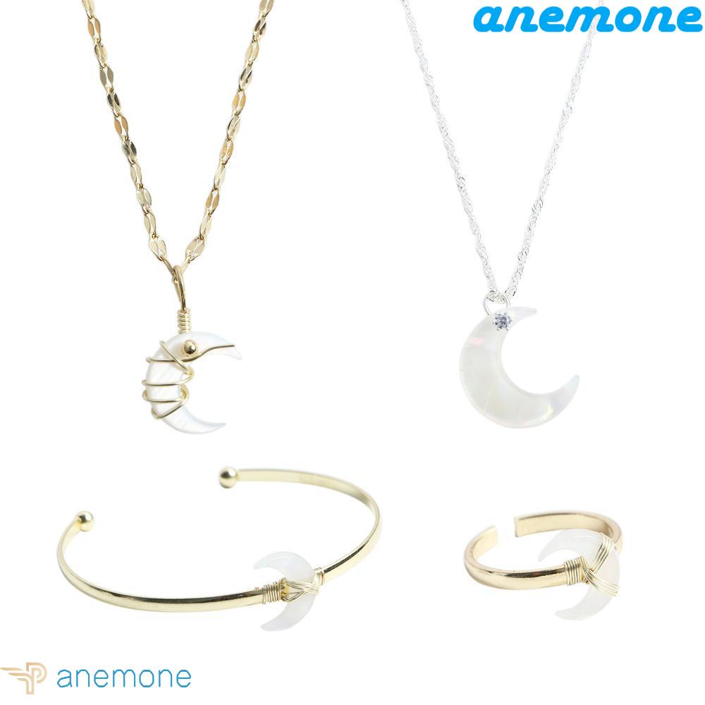 ANEMONE Vòng cổ Mặt Trăng Khuyết Thời Trang Cho Nữ