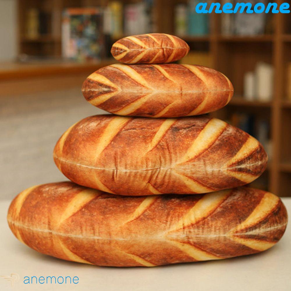 ANEMONE Gối Nhồi Bông Hình Bánh Mì Nướng Mềm Mại Độc Đáo