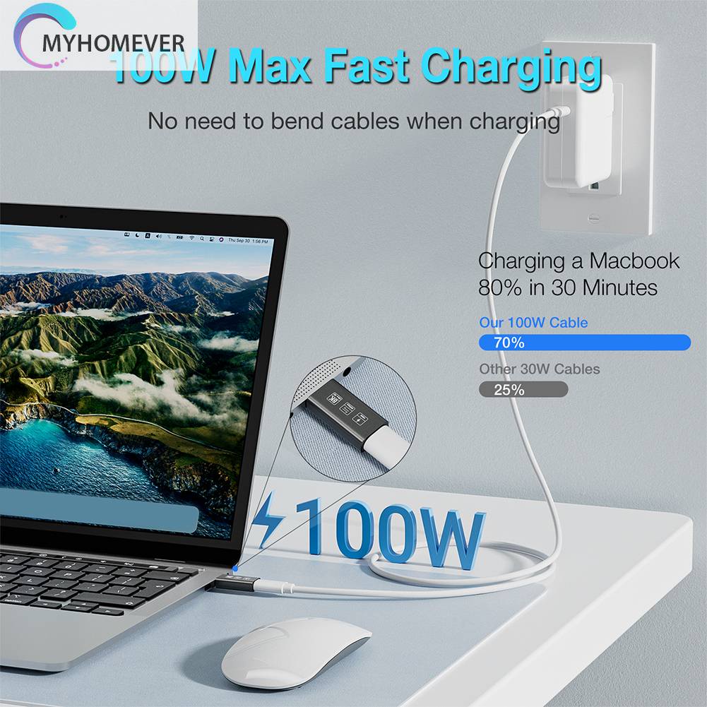 Đầu Chuyển Đổi Type C 8K HD Type-C Sang Ổ Cắm 60hz Chuyên Dụng Cho Máy Tính / Laptop